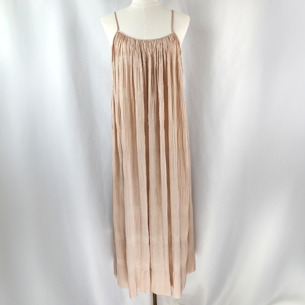 Current Air Anthropologie Women's Blush Sleeveless Midi Dress Size S - Picture 1 of 8